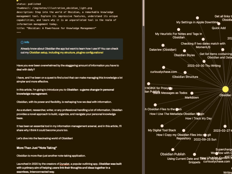 My Obsidian plugins selection after 10 months of use